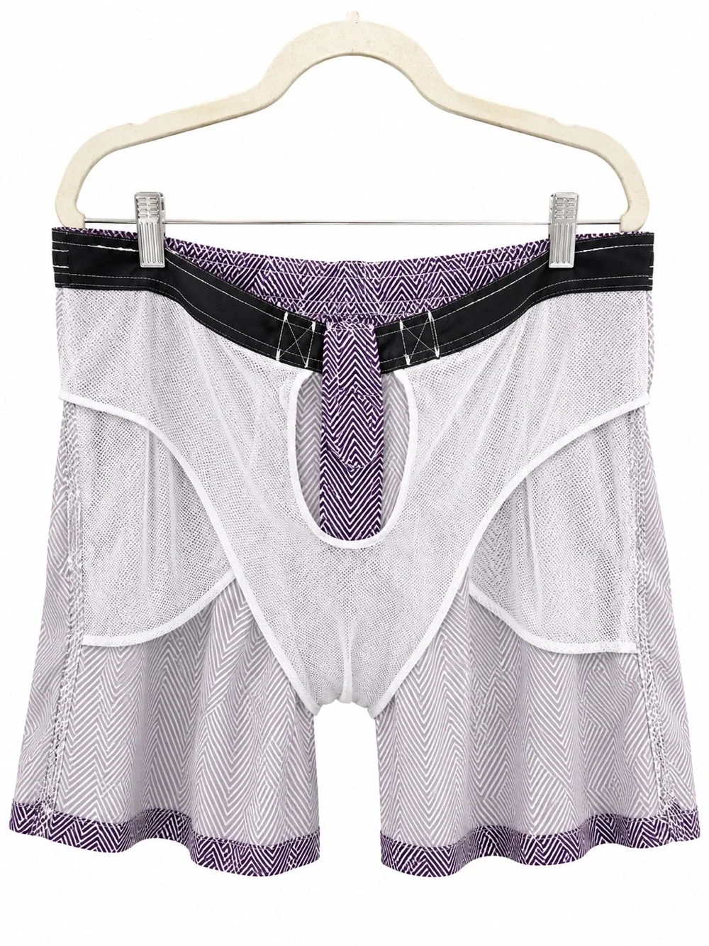 Saks Fifth Avenue Men's Purple Geo-Print Swim Shorts